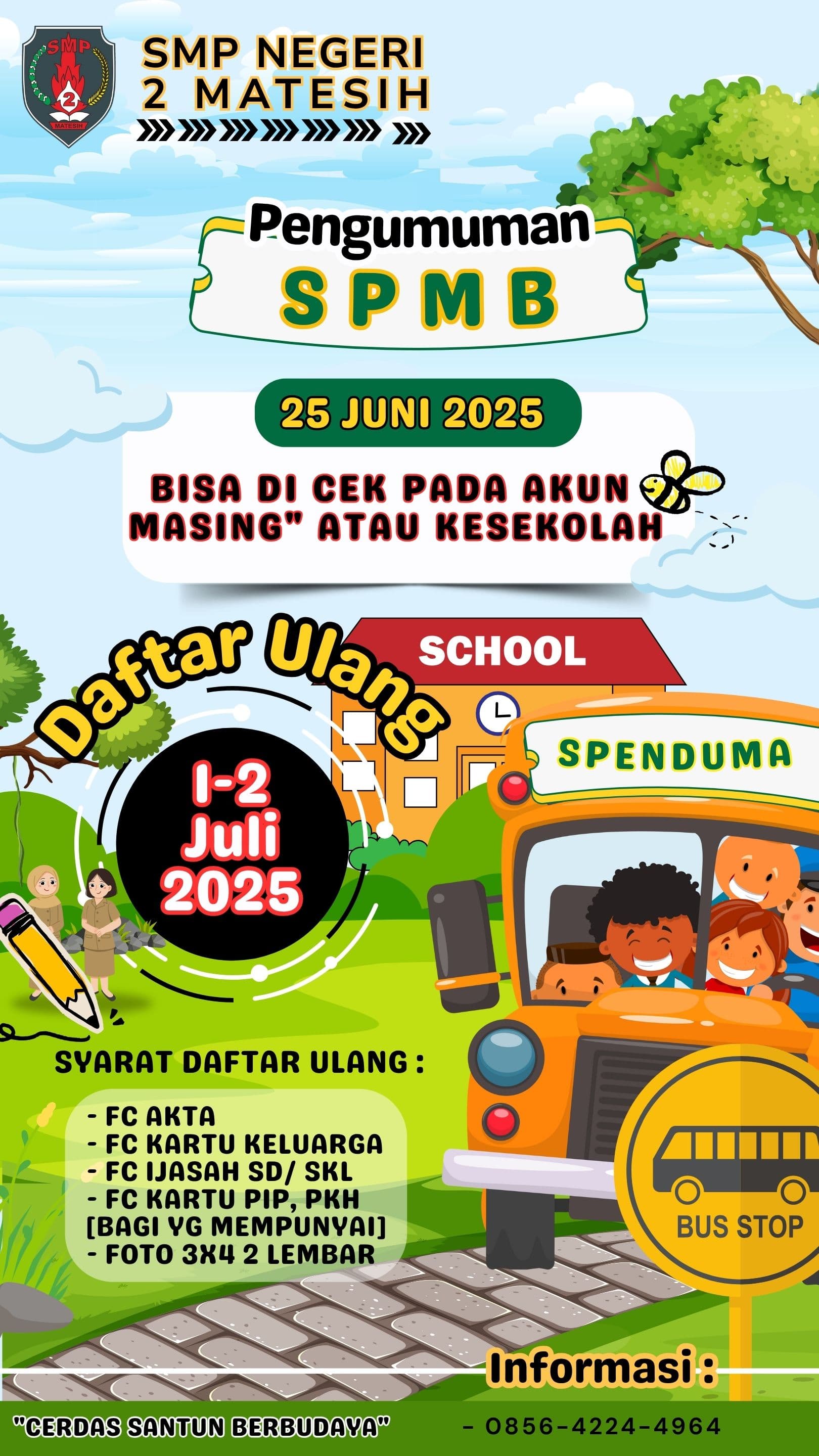 Persyaratan Daftar Ulang SPMB Tahun Ajaran 2025/2026